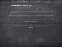 Tablet Screenshot of communion-in-the-hand.org